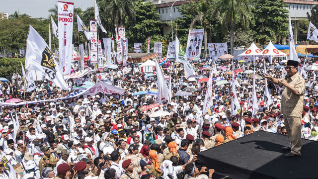Prabowo kampanye akbar di Bandung (Foto: Antara/M Agung Rajasa)