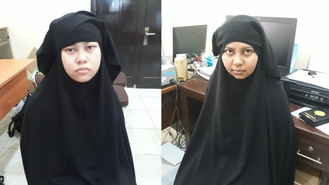 Dua wanita terduga teroris ditangkap. (Foto: dok. Istimewa)