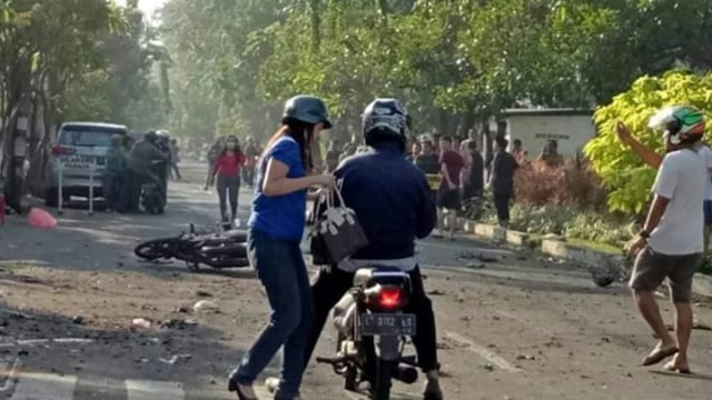 Ledakan bom di Surabaya. (Foto: Dok. Istimewa)