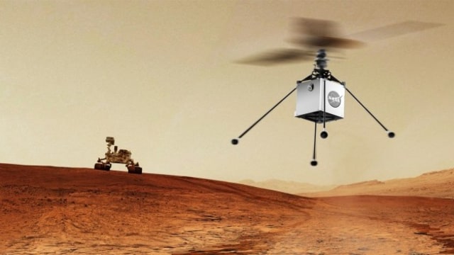 Ilustrasi Mars Helicopter. (Foto: NASA)