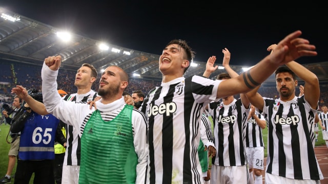 Juventus rebut scudetto musim 2017/2018. (Foto: REUTERS/Alessandro Bianchi)