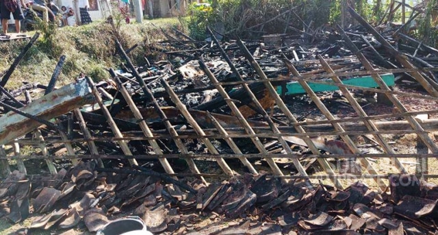 Rumah Terbakar, Petani di Kalibunder Sukabumi Terpaksa Mengungsi