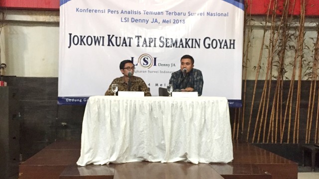 Survei LSI Denny JA (Foto: Rafyq Alkandy/kumparan)