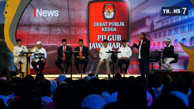Debat publik kedua cagub-cawagub Jabar. (Foto: Iqbal Firdaus/kumparan)