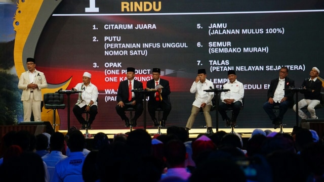 Debat publik kedua cagub-cawagub Jabar. (Foto: Iqbal Firdaus/kumparan)