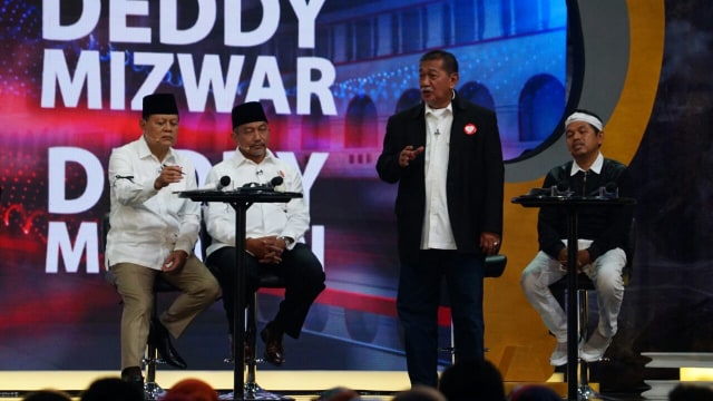 Suasana debat Pilgub Jawa Barat. (Foto: Iqbal Firdaus/kumparan)