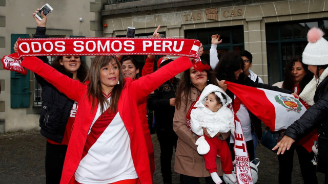 Dukungan untuk Guerrero di Lausanne. (Foto: Reuters/Denis Balibouse)