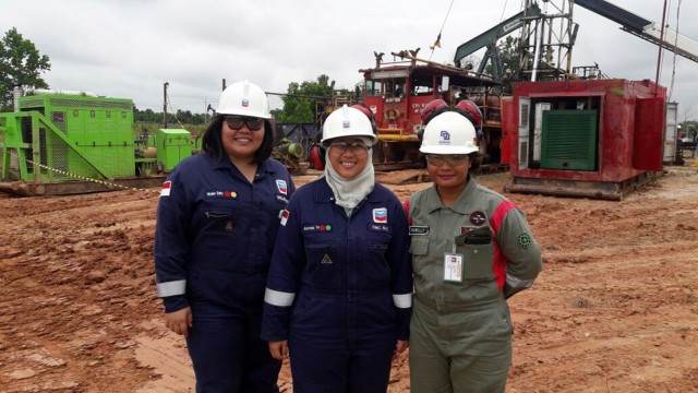 Wulan Sary, Team Lead Rig Hub 1 Chevron Indonesia. (Foto: dok. Chevron Indonesia)