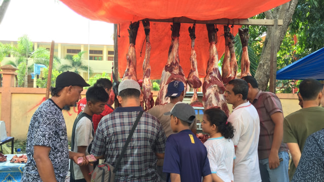 Pedagang daging sapi di Aceh. (Foto: Zuhri Noviandi/kumparan)