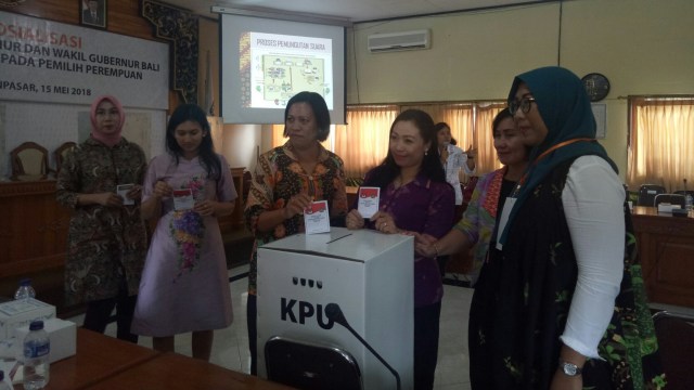KPU Bali Galakkan Sosialisasi Pemilih Perempuan  (Foto:  Cisilia Agustina Siahaan/kumparan)