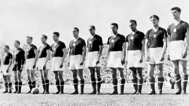 Timnas Hongaria di Piala Dunia 1954. (Foto: AFP/Staff)