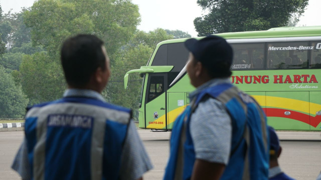 Pelatihan Safety Driving Sopir Bus (Foto: Nugroho Sejati/kumparan)
