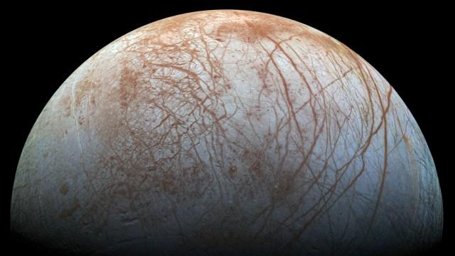 Bulan planet Jupiter, Europa. (Foto: NASA)