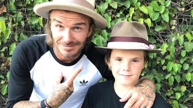 David Beckham dan Cruz Beckham. (Foto: Instagram/@cruzbeckham)
