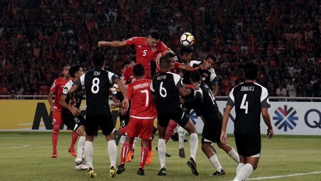 Laga pertandingan Persija vs Home United. Foto: Fanny Kusumawardhani/kumparan