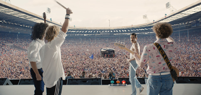 Adegan film Bohemian Rhapsody saat Live Aid (Foto: 20th Century Fox)