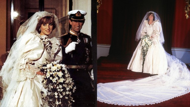 Baju Pengantin Putri Diana (Foto: Instagram @princess.diana.forever)