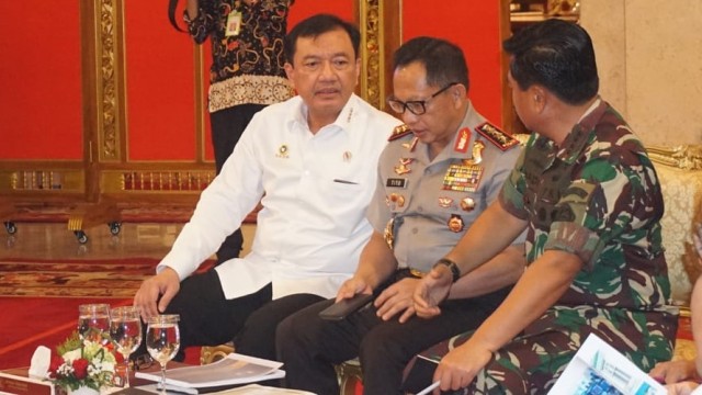 Diskusi Kepala Bin, Kapolri, dan Panglima TNI (Foto: Yudhistira Amran/kumparan)