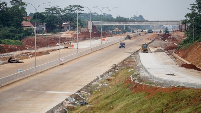 Pembangunan tol Batang-Semarang (Foto: ANTARA FOTO/Harviyan Perdana Putra)