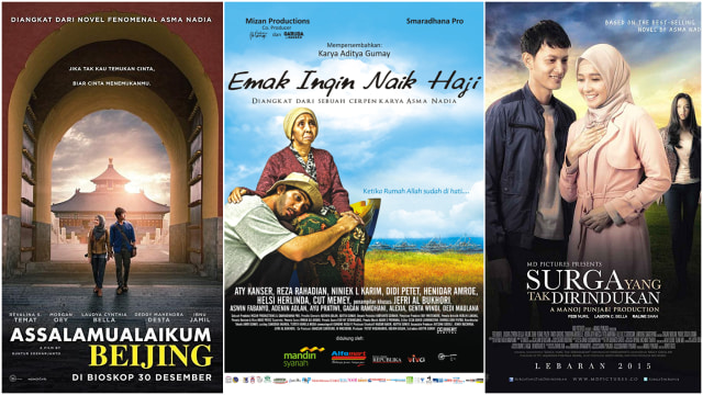 Film-film yang diangkat dari buku Asma Nadia (Foto: IMDb)