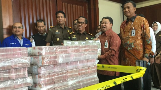 Konpers pengembalian uang korupsi BLBI (Foto: Moh Fajri/kumparan)