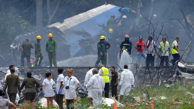 Kecelakaan Pesawat  Boeing 737 Cuba (Foto: Other/YAMIL LAGE/AFP)