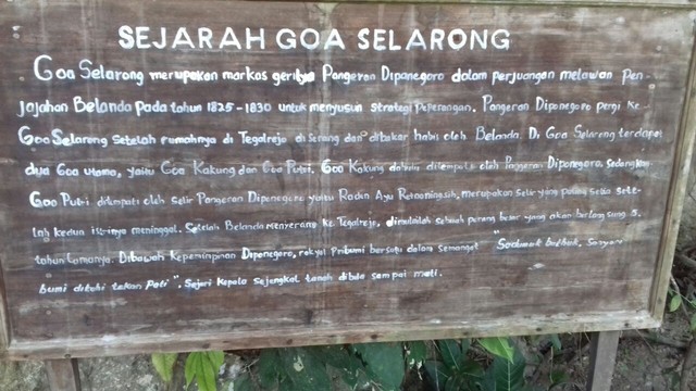 Melihat Jejak Perjuangan Pangeran Diponegoro di Gua Selarong, Bantul (1)