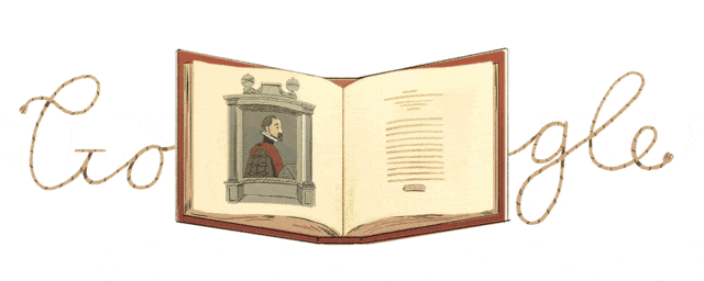 Google Doodle mengenang Araham Ortelius. (Foto: Google)