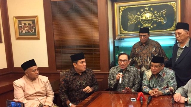 Pertemuan Anwar Ibrahim dan Said Aqil. (Foto: Rafyq Alkandy/kumparan)