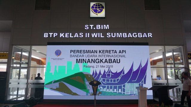 Peresmian Kereta Api Bandara Minangkabau (Foto: Yudhistira Amran Saleh/kumparan)