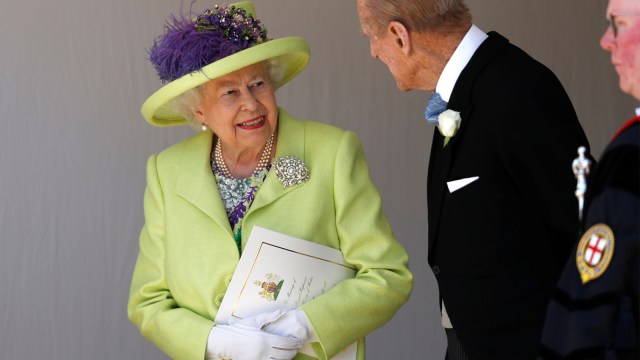 Ratu Elizabeth II di Royal Wedding (Foto: Alastair Grant/REUTERS)