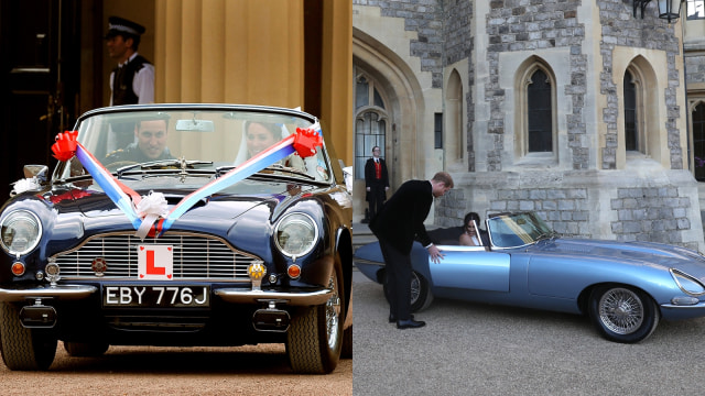 Mobil yang digunakan saat Royal Wedding/ (Foto: Getty Images & AFP/Pool/Steve Parsons)