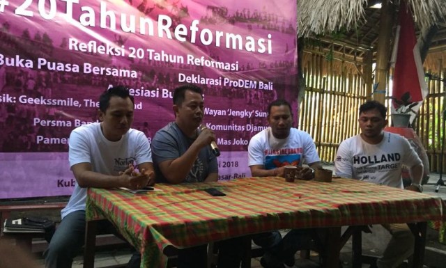 Mengenang 20 Tahun Reformasi, Aktivis Bali Gagas Forum Prodemokrasi
