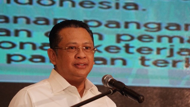 Ketua DPR, Bambang Soesatyo di seminar nasional (Foto:  Fitra Andrianto/ kumparan)