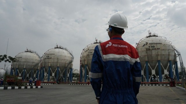 Tangki Timbun di Depot LPG Tanjung Priok (Foto: Jamal Ramadhan/kumparan)