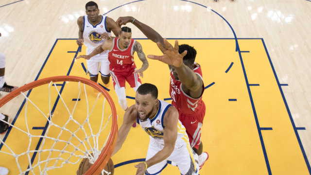 Warriors vs Rockets. (Foto: Kyle Terada-USA TODAY Sports via Reuters)