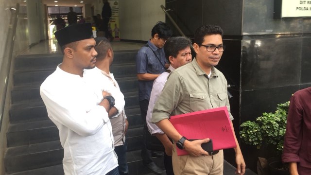 Faizal Assegaf laporkan elit PKS ke Polda Metro. (Foto: Mirsan Simamora/kumparan)