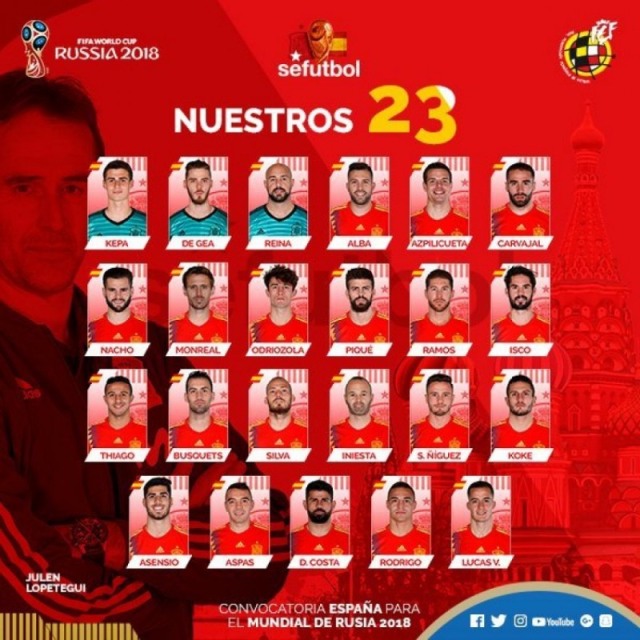 Resmi, Spanyol Tanpa Morata di Piala Dunia  (1)