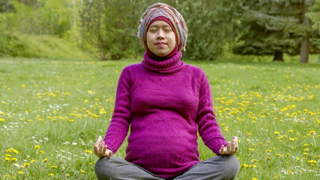 Ilustrasi ibu hamil yoga.  (Foto: Thinkstock)