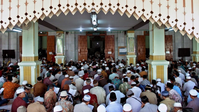 Pengajian di masjid. (Foto: ANTARA FOTO/R. Rekotomo)