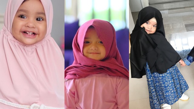Anak Seleb saat Pakai Hijab (Foto: IG @shireensungkar, @okisetianadewi, @ashanty_ash)