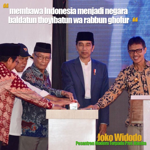 Jokowi Resmikan Pesantren Modern Terpadu