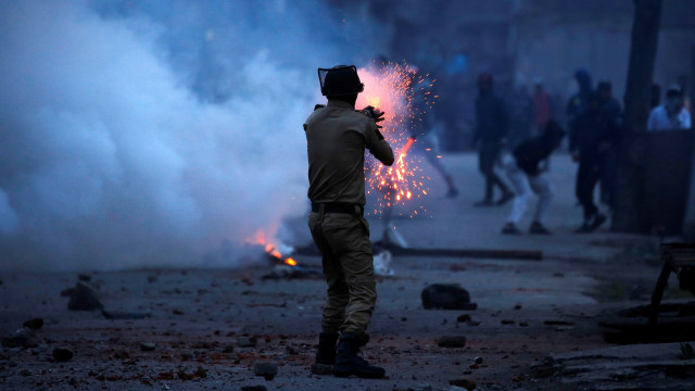Ilustrasi bentrokan di India Foto: REUTERS/Danish Ismail