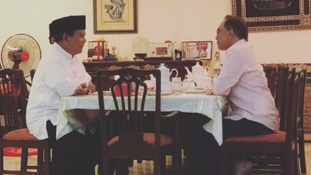 Pertemuan Prabowo dan Anwar Ibrahim. (Foto: Instagram @anwaribrahim_my)
