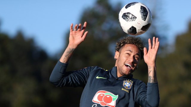 Neymar Jalani Tes Medis Jelang Piala Dunia 2018 (Foto: Lucas Figueiredo CBF via REUTERS)