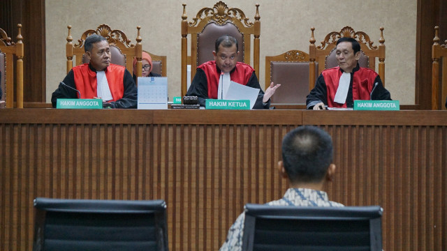 Sidang dakwaan Hasmun Hamzah di Pengadilan Tipikor (Foto: Fanny Kusumawardhani/kumparan)