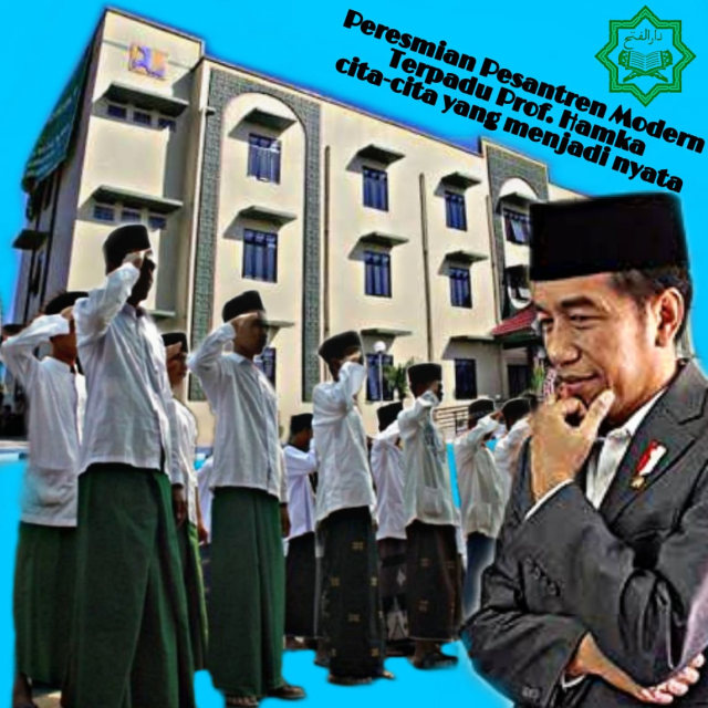 Bukti Cinta Islam, Presiden Jokowi Resmikan Pesantren Modern Terpadu Prof. Hamka di Padang