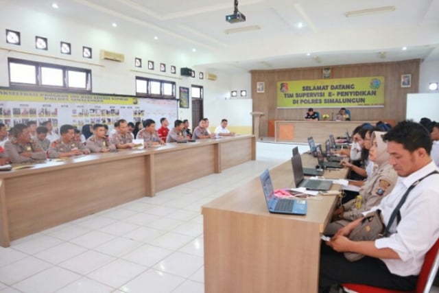 POLRES SIMALUNGUN MENERIMA KUNJUNGAN TEAM SUPERVISI E-PENYIDIKAN POLDA SUMUT (1)