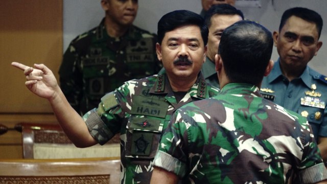 Panglima TNI di Raker DPR RI Komisi I (Foto: Irfan Adi Saputra/kumparan)