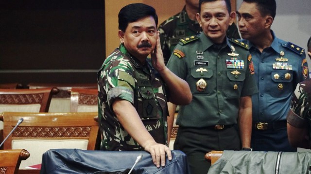 Panglima TNI di Raker DPR RI Komisi I (Foto: Irfan Adi Saputra/kumparan)